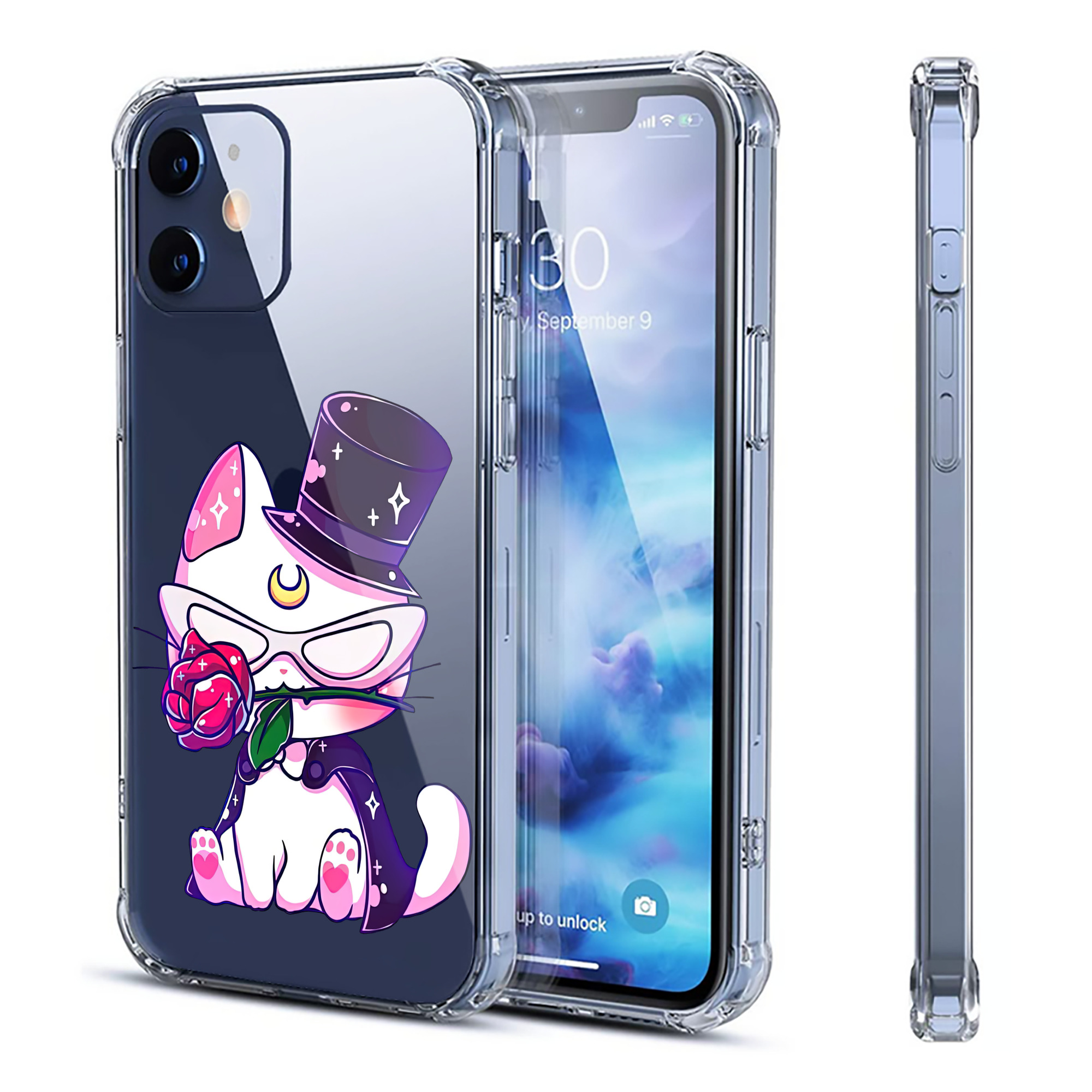 （画像用） 美少女戦士セーラームーン Sailor Moon 【iPhone 12シリーズ対応】透明スマホケース（クリアソフトケース）